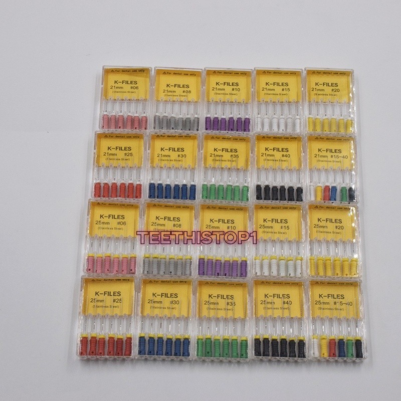 Dental K-Files Endodontic Instruments REAMERS Root Canal Hand Use 21/25/31mm