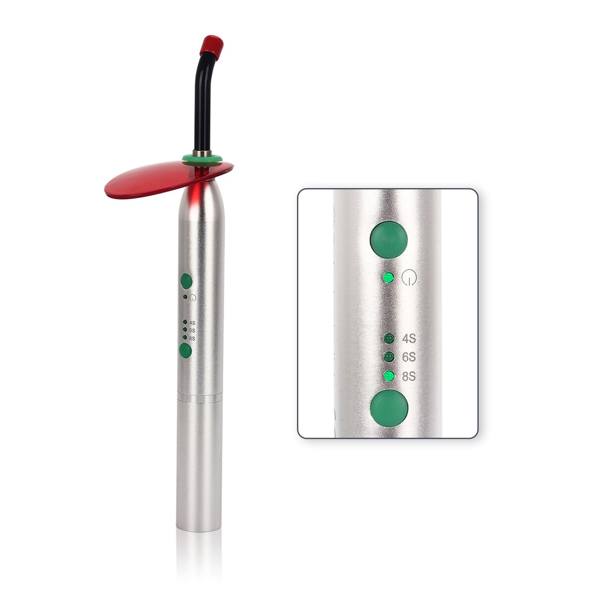 2 Sets Dental Orthodontic Wireless LED Curing Light Cure Lamp YS-C 2700mw/cm²
