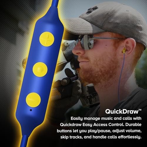 Basic Pro Earplug Headphones Wireless Bluetooth in-Ear Earplug Blue, Yellow