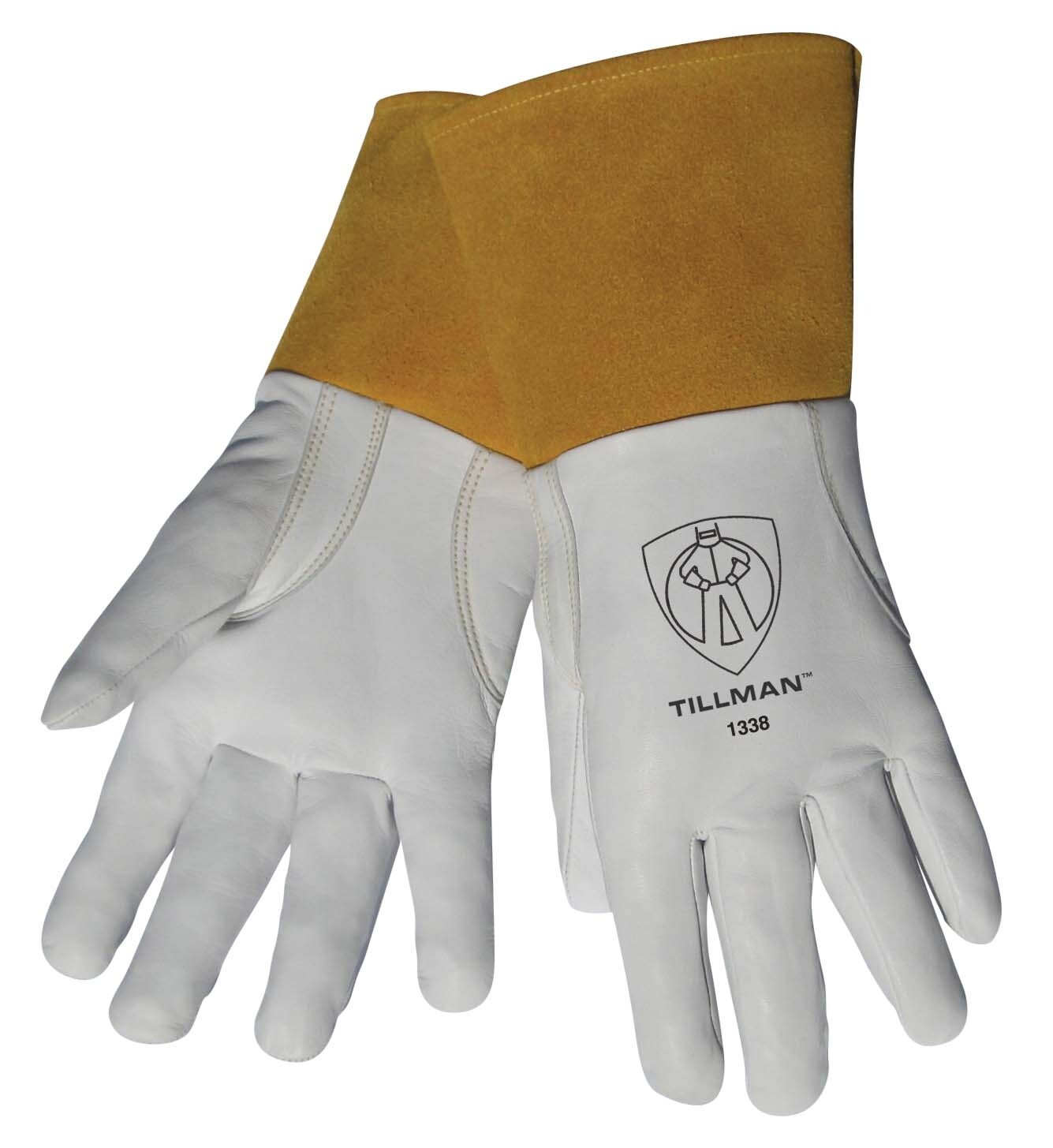EXTRA LARGE Tillman 1338 Top Grain Goatskin TIG Welding Gloves with 4″ Cuff XL