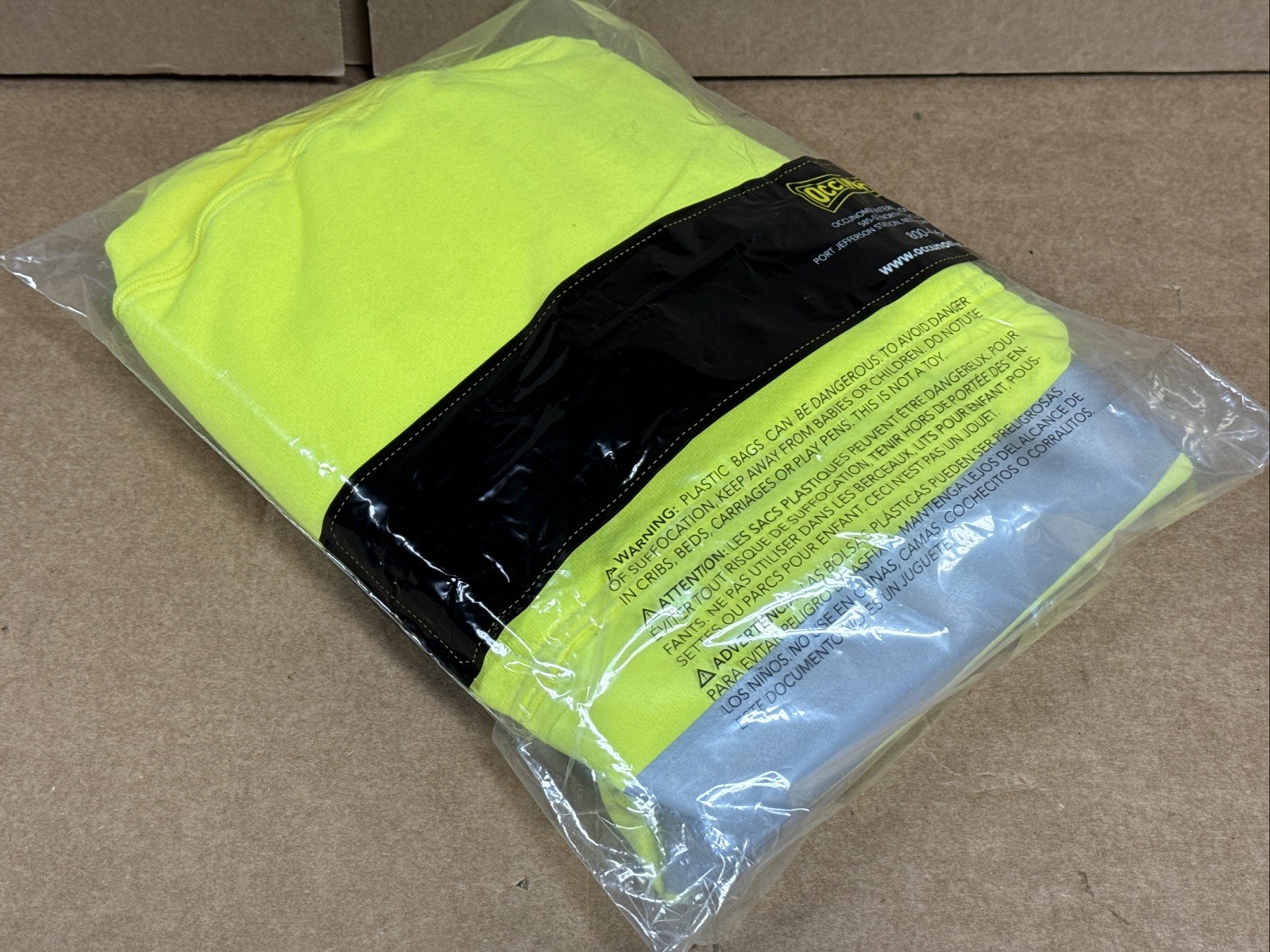 OCCUNOMIX Premium Hi-Viz Flame Resistant Pullover Hoodie LARGE Type R Class 3