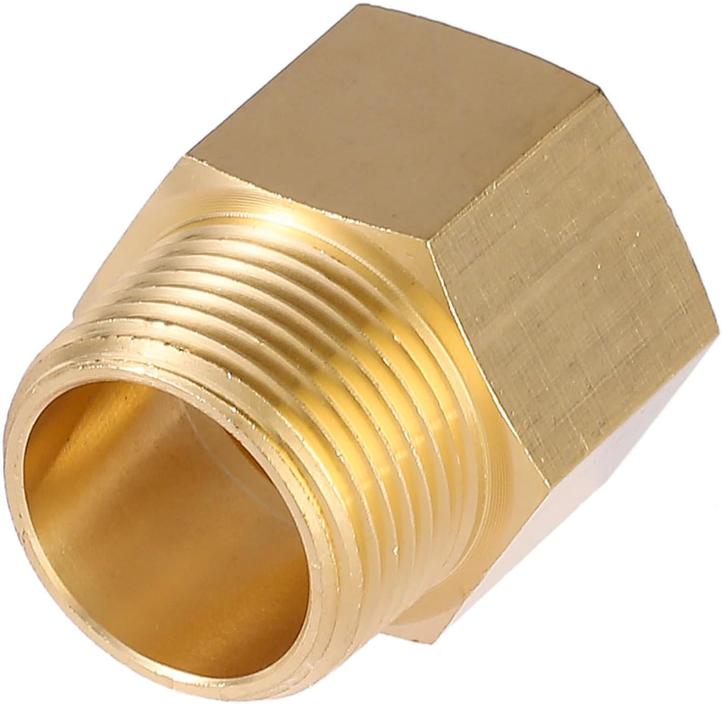 Brass Pipe Fittings 3/4″ Male to 3/4″ Female NPT Reducer Adapters, 3/4″ Female t