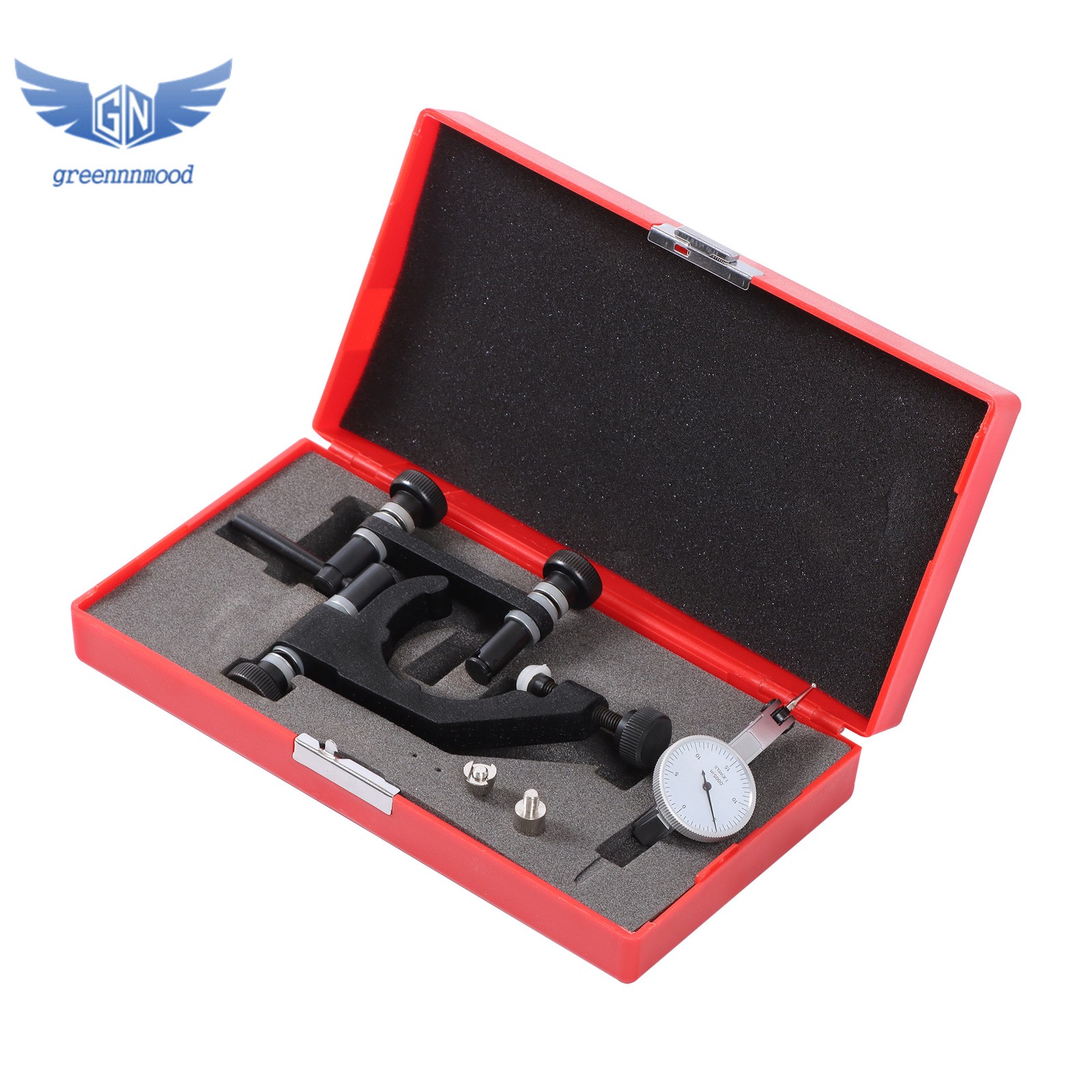 0.0005″ Test Dial Indicator W/ Universal Mill Holder Holder Quill Clamp 1-7/8