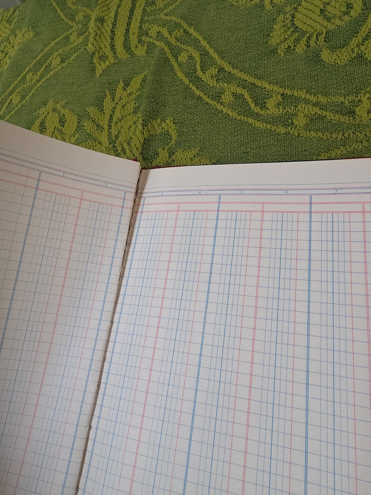 Boorum & Pease Columnar Record Book Ledger Vintage Journal Some Missing Pages