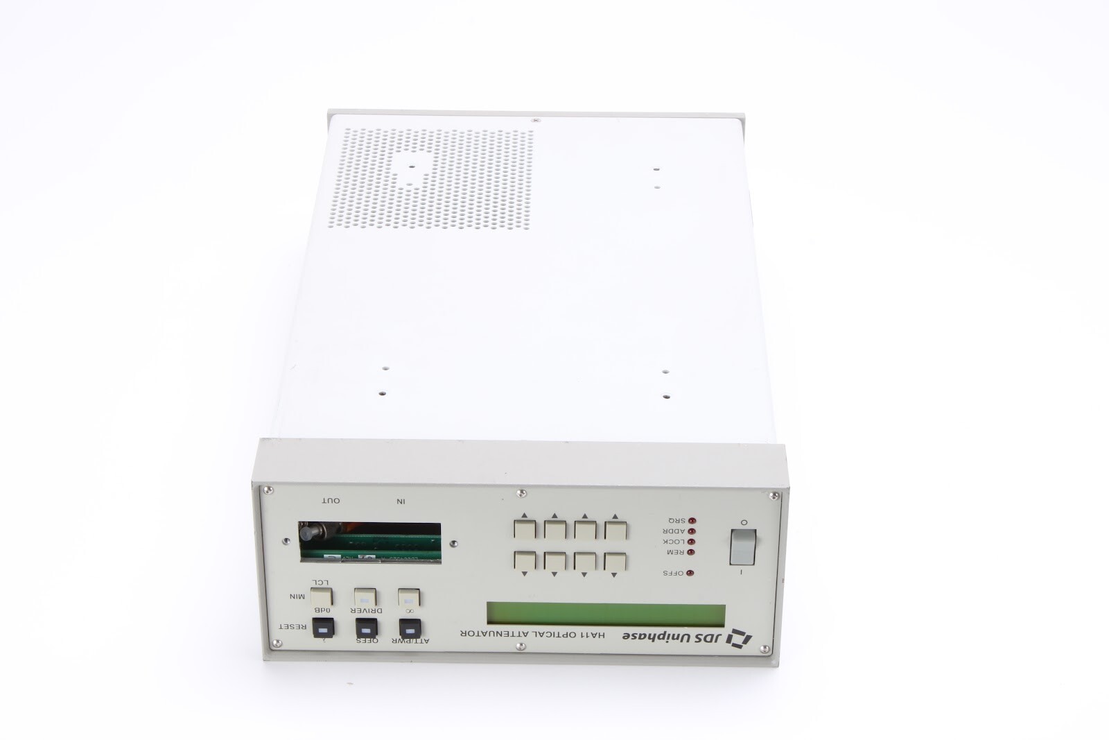 JDS Uniphase HA117+20ASC1 HA11 Optical Attenuator – Fair Condition