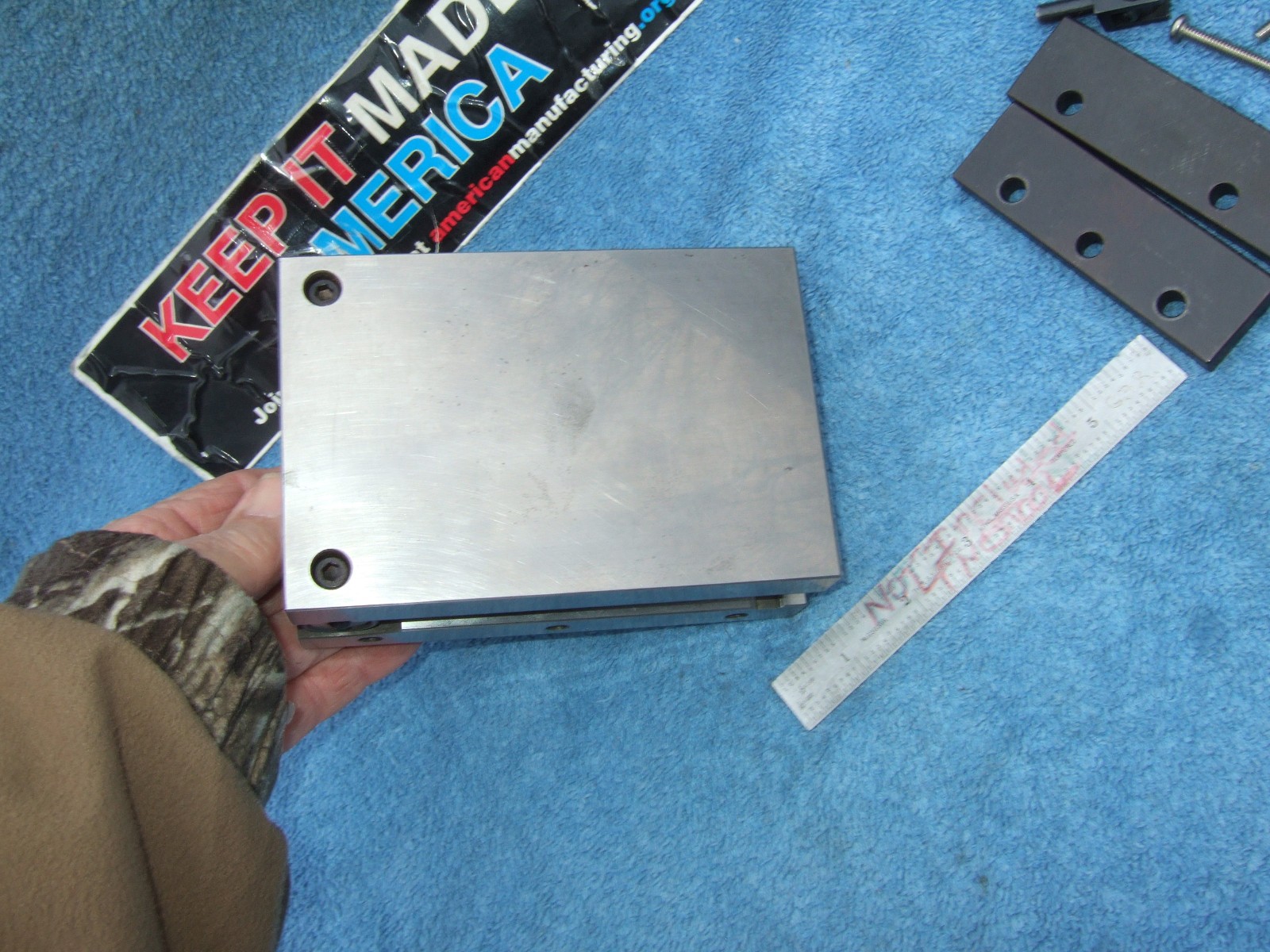 HERMANN SCHMIDT PNM4X6 Single Angle Adjustable Sine Plate Used $1150 WHEN NEW QA