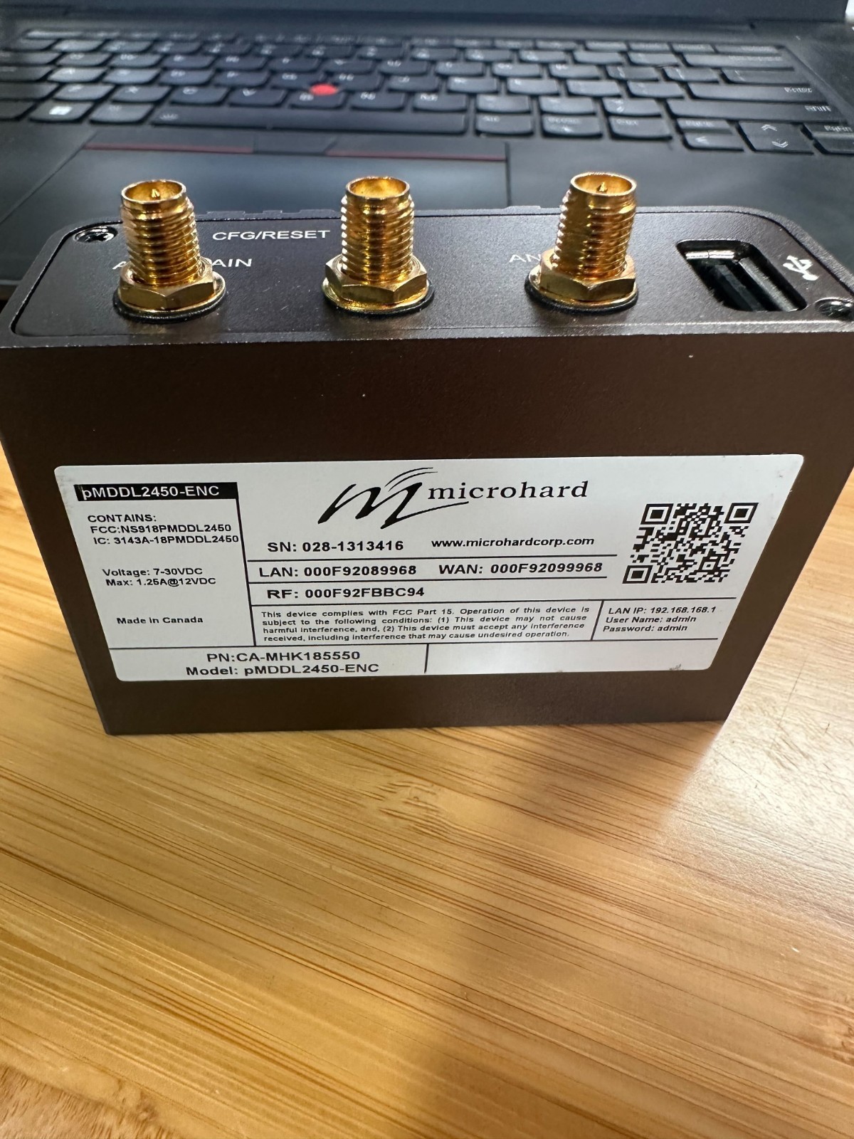 Microhard pMDDL2450-ENC – 2X2 MIMO Wireless Digital Data Link