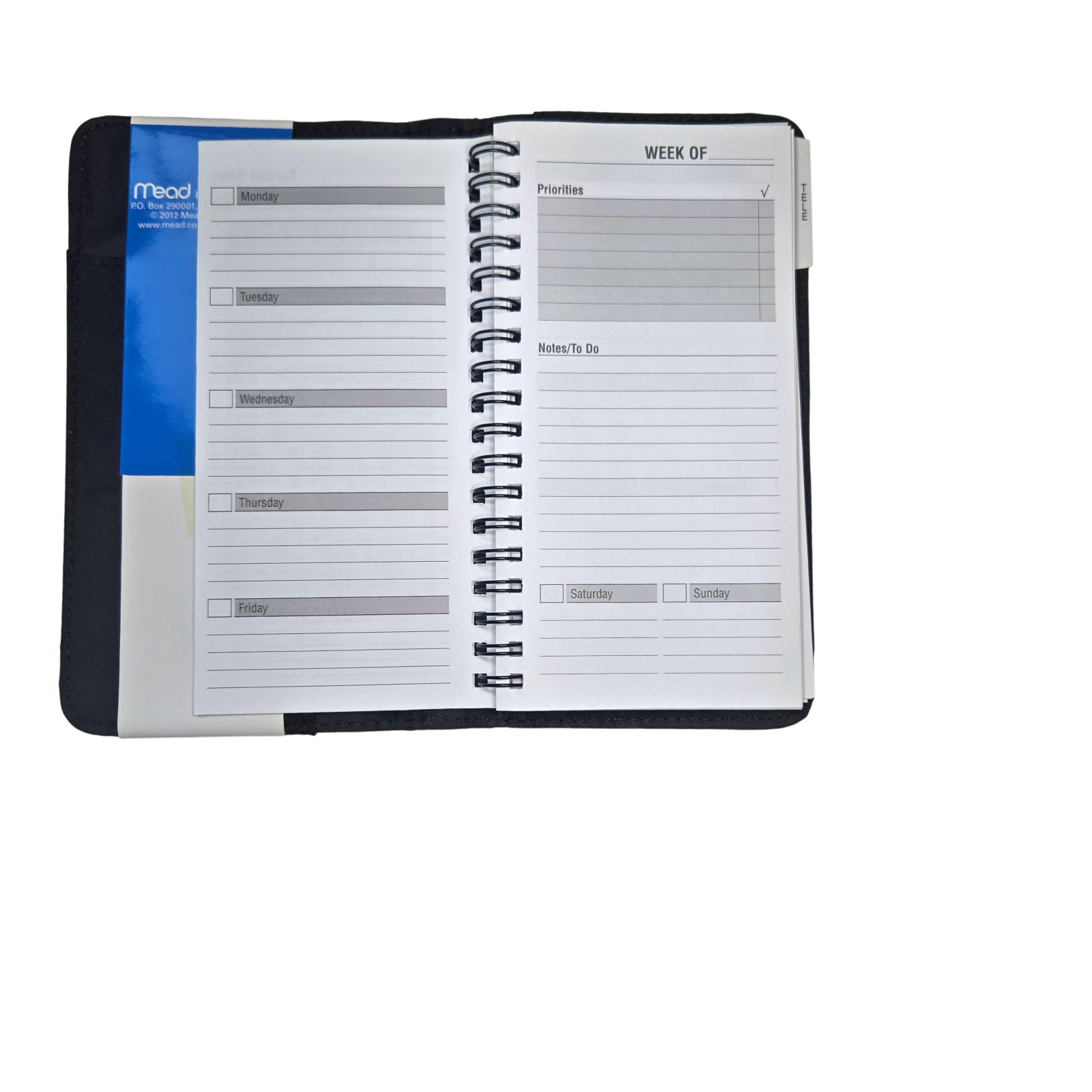 Mead Undated Weekly Planner, 3-3/4″ X 6-7/8″