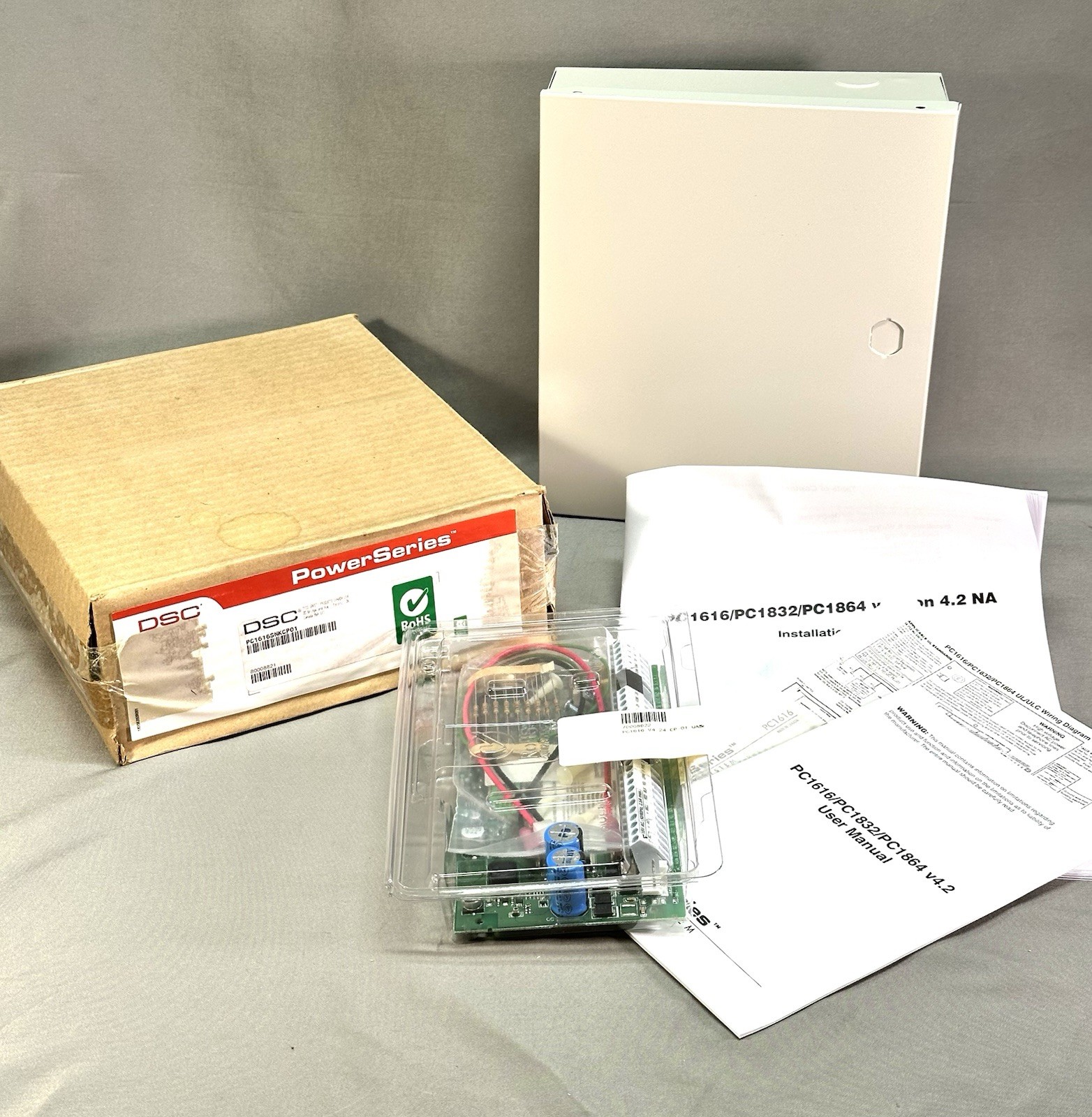 DSC PC1616 V4.24 CP-01 Alarm Control Board 6-16 Zones New Sealed Board w/Case