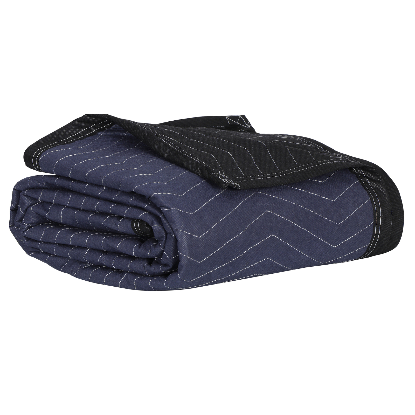 48 Moving Blankets 80″x72″ Protective Shipping Packing Pads Furniture Blue/Black