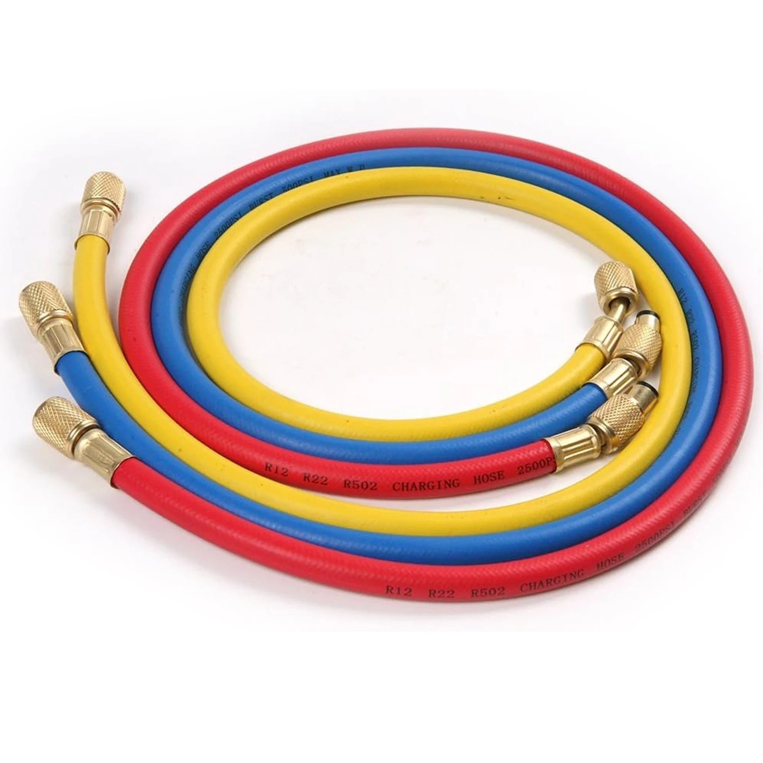 Yellow Jacket 29986 Plus II 1/4″ Hose Low Loss with Compact Ball Valve 72″