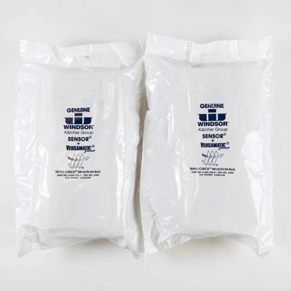 Windsor Karcher Genuine Triple-Check Microfilter Bag 8.600-050.0 for Sensor and