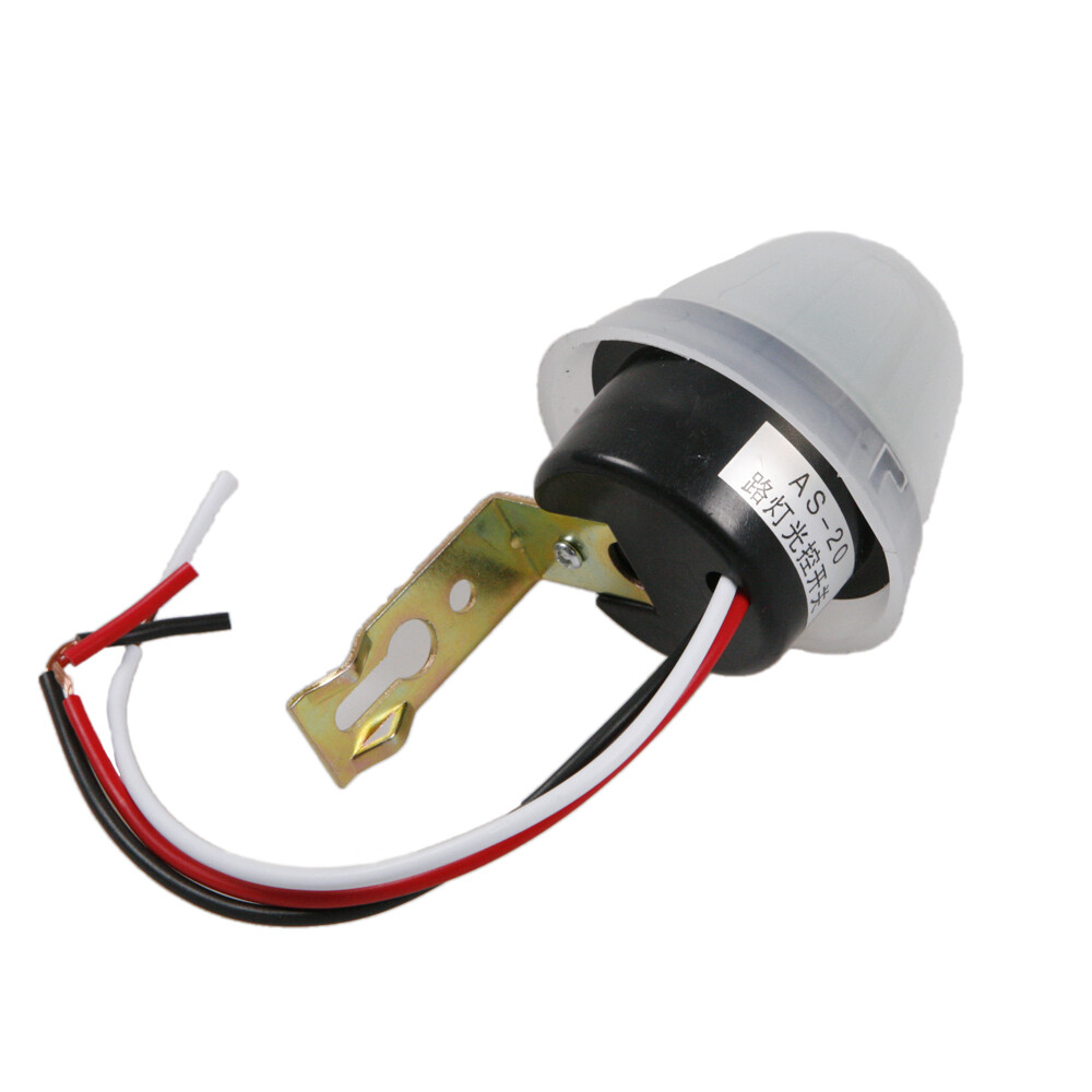 2PCS DC/AC 12V Auto On Off Light Photocell Switch Control Dark To Dawn Sensor US