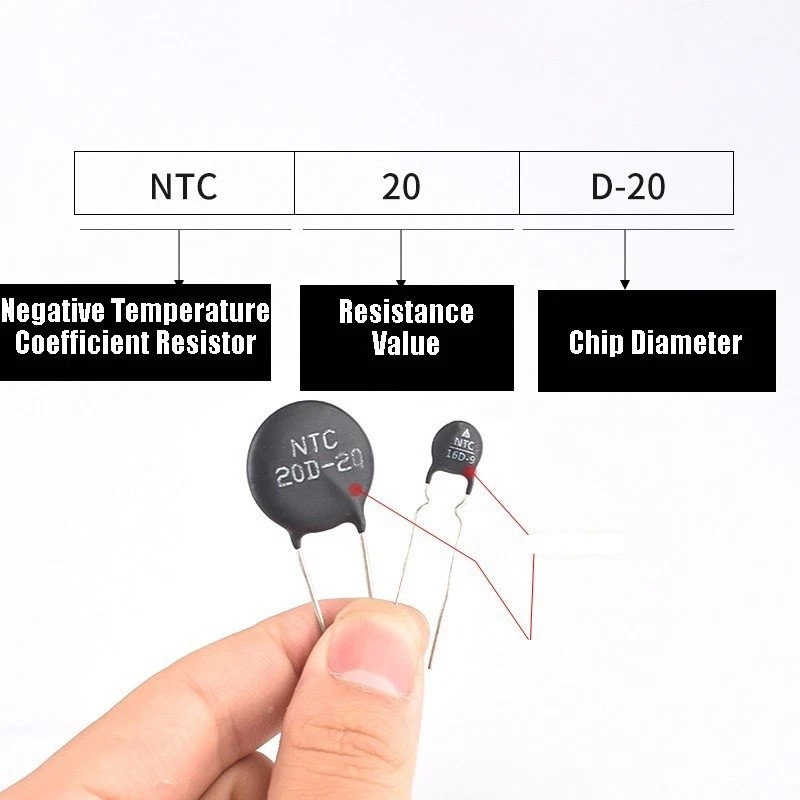 NTC/PTC Thermistor Temperature Sensor 3D/5D/8D/10D/20D/47D-5/7/9/11/13/15/20/25