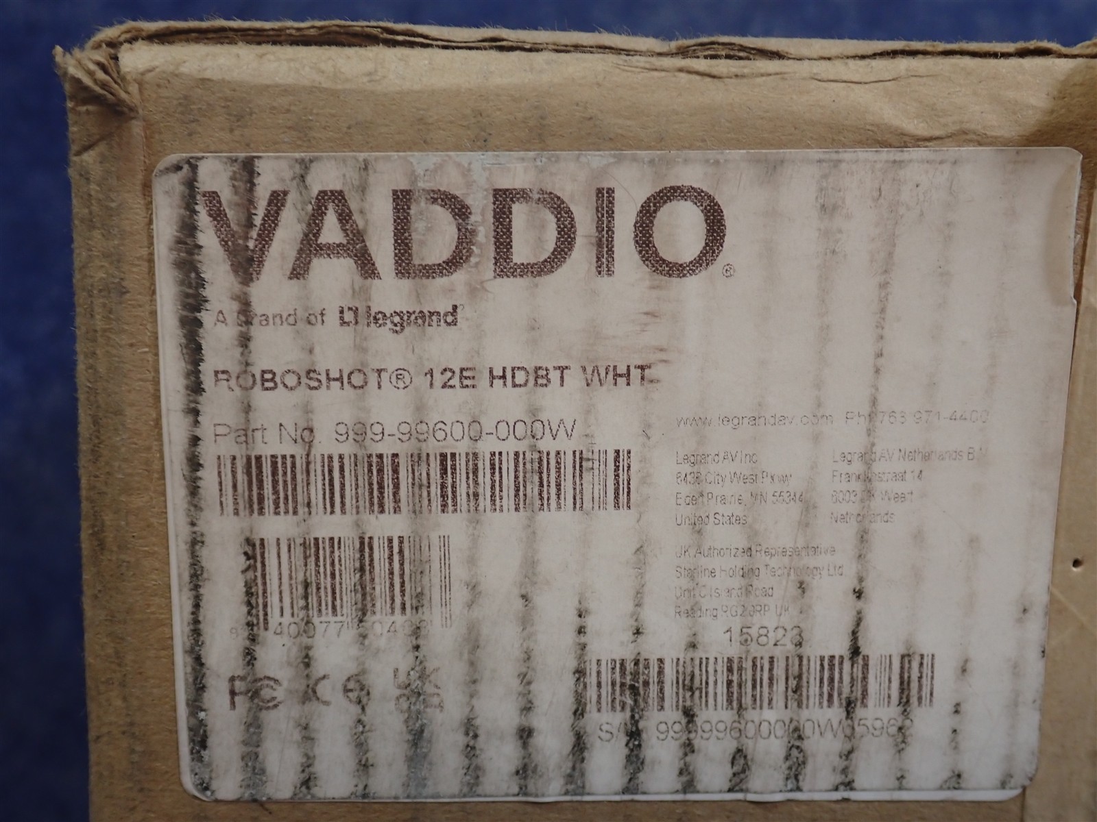 Vaddio 999-99600-000W RoboSHOT 12E HDBT IP Camera System, White (R8)