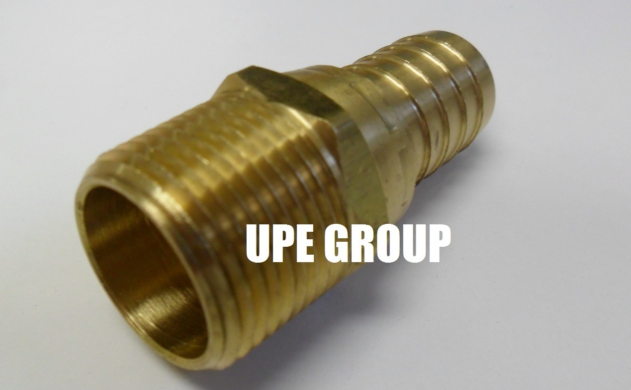 3/4 SWIVEL HOSE BARB X 3/4 MALE NPT Brass Pipe Fitting NPT Gas Fuel Water Air