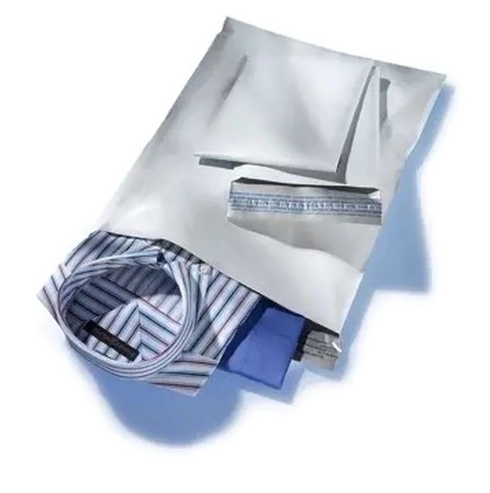 «50 COUNT» LARGE POLY MAILERS 19″x24″ White, SELF SEALING SHIPPING BAGS, 2.5 MIL