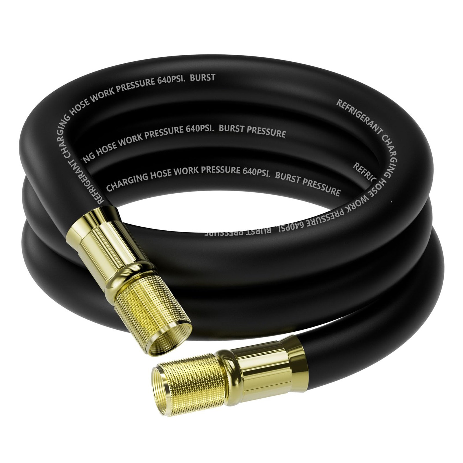 NHB3 6Ft HVAC Vacuum Hose 1/2″ Internal Diameter, 1/2 in to 1/2 in Fittings