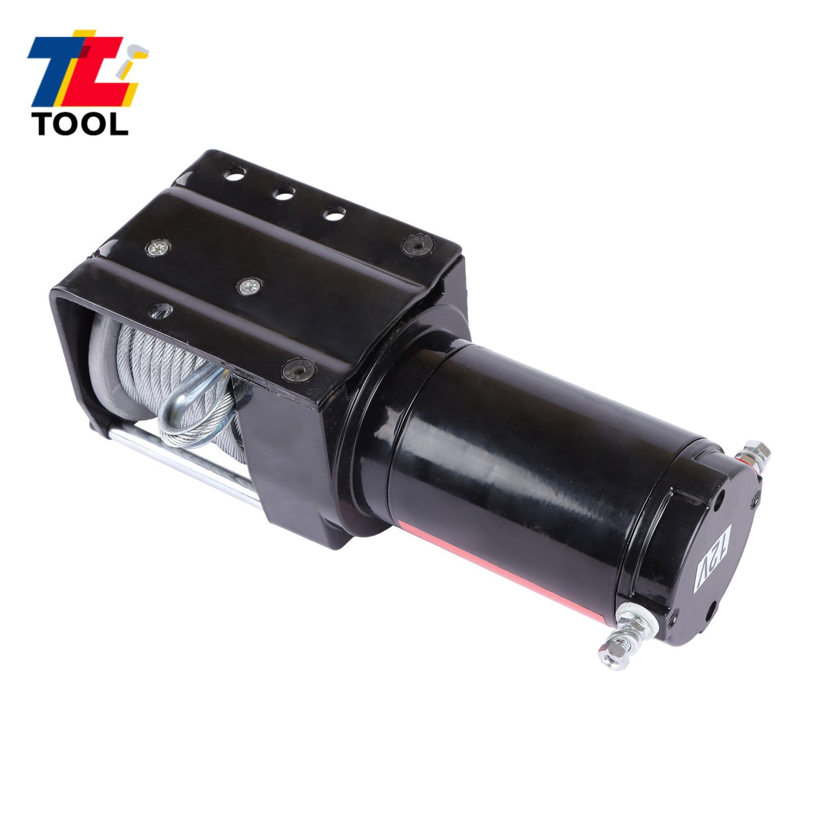 3000 LBS 32 FT Steel Cable Winch 153:1 Gear Ratio 12VDC/1.3HP Electric Winch