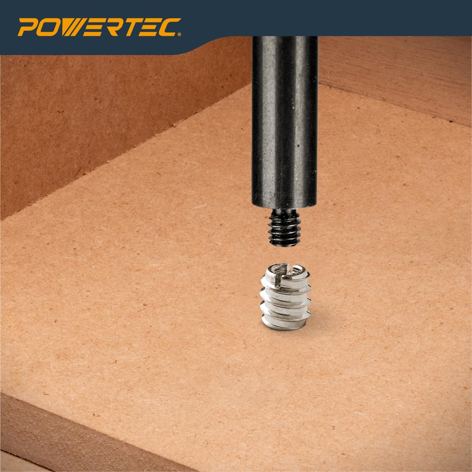 50 Pcs 3/8”-16 Threaded Inserts for Wood | Nut, Screw Inserts, Suitable Hardwood
