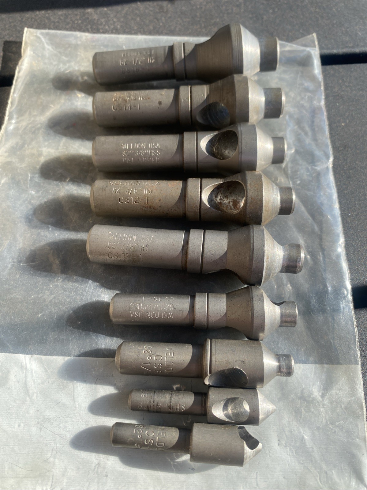 Weldon Countersink Assorted Sizes 9 Total