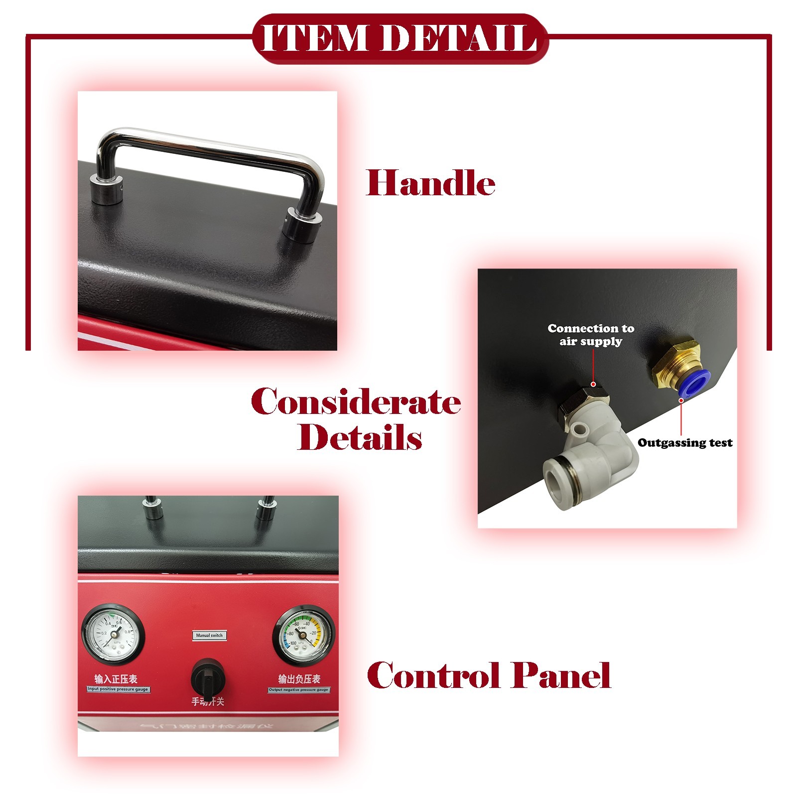Automotive Valve Cylinder Head Vacuum Leak Detector Valve Vacuum Leak Detector