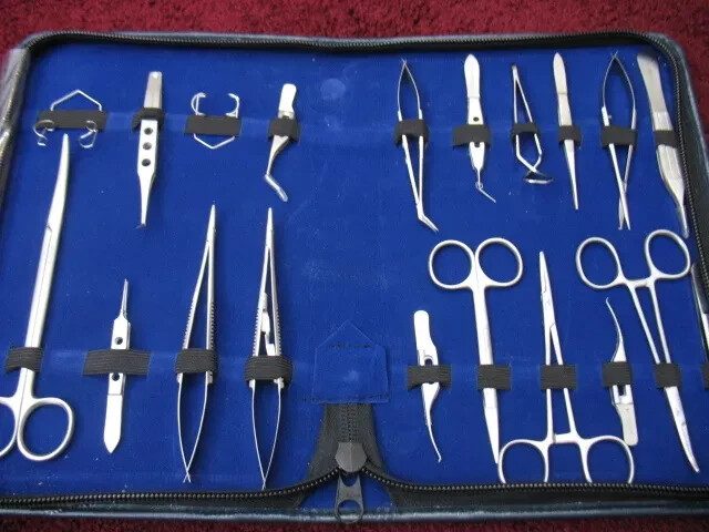 20 PC O.R GRADE VETERINARY OPHTHALMIC EYE MINOR MICRO SURGERY INSTRUMENT SET KIT