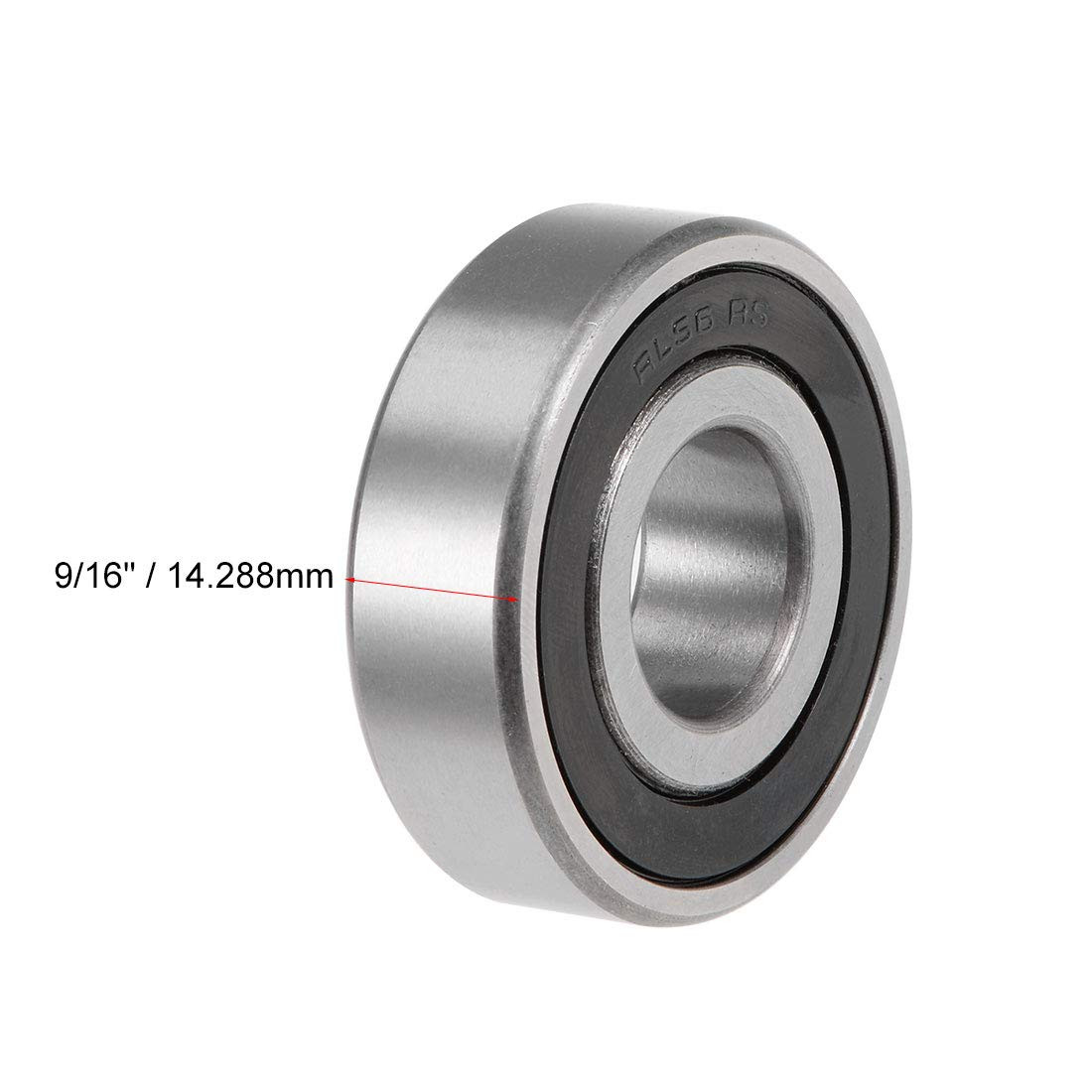 2 Pcs RLS6-2RS Ball Bearing, 3/4×1-7/8×9/16in, Double Sealed