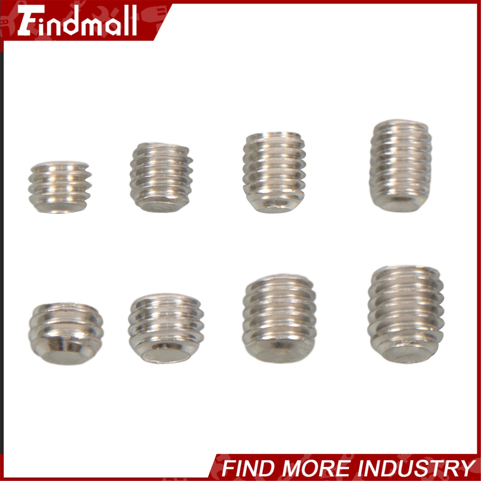 1500PCS Fully Threaded Hex Socket Set Screw Assortment Kit 304 Stainless Steel