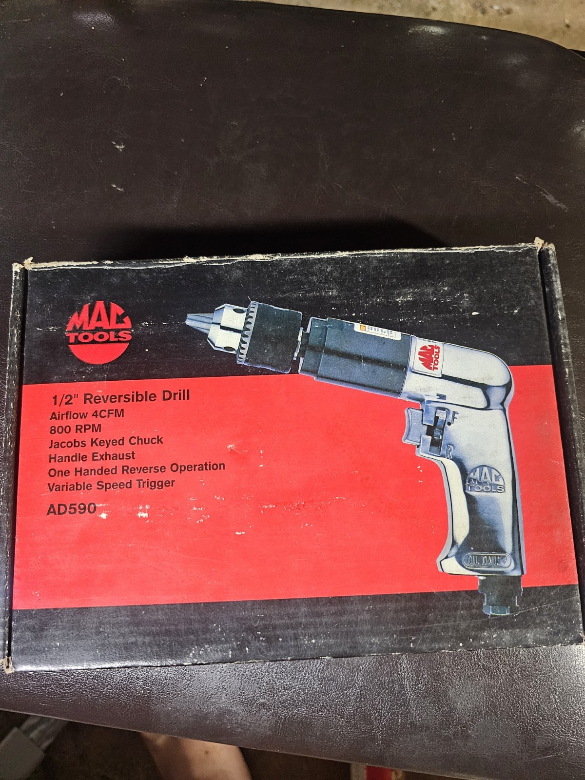 Mac Tools AD590 MPN AD590 1/2-Inch Reversible Pneumatic Air Drill