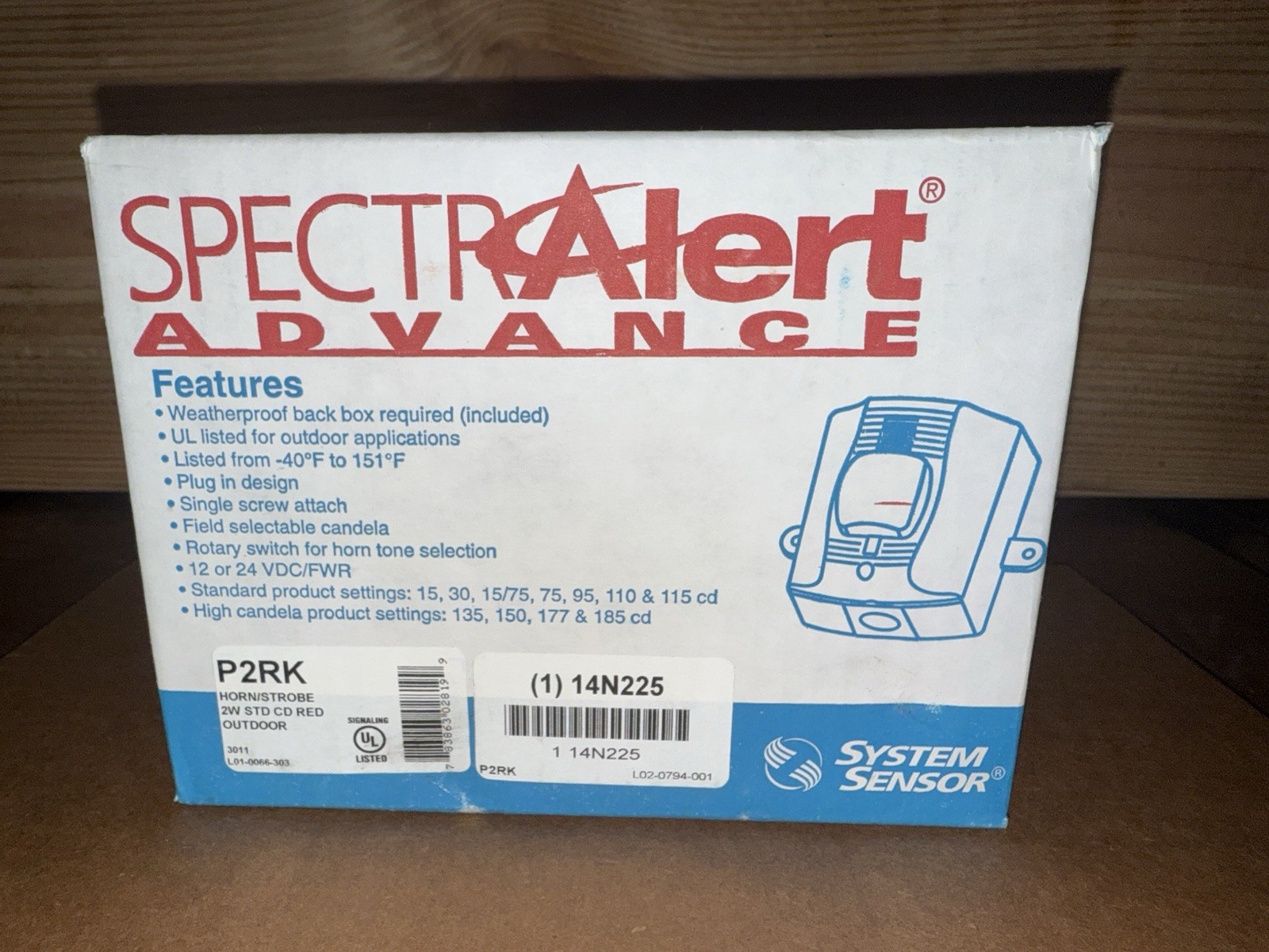 System Sensor P2RK Horn Strobe