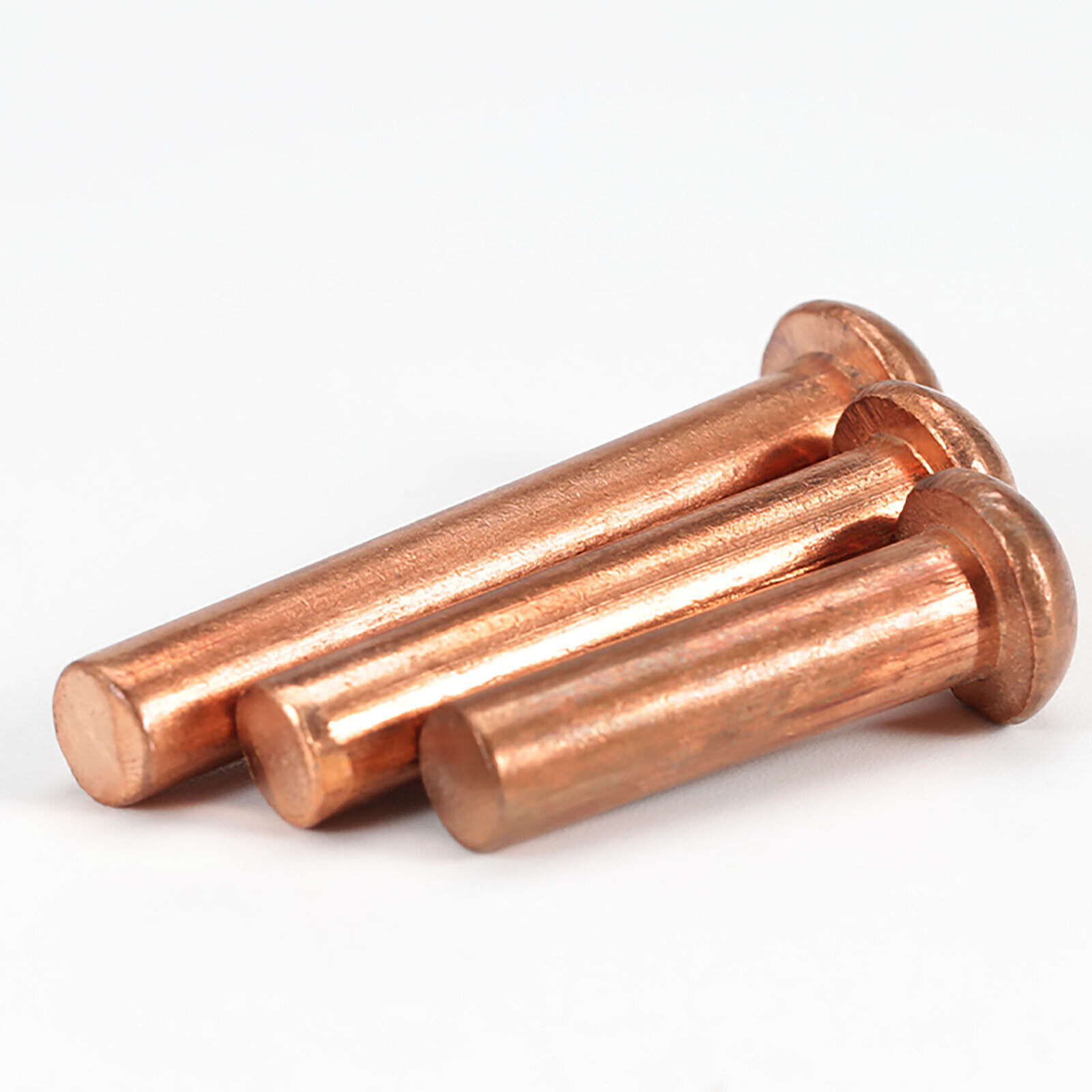 Length 3~50mm Solid Pure Coppe Round Head Rivets Din 660 M2 M2.5 M3 M4 M5 M6 M8