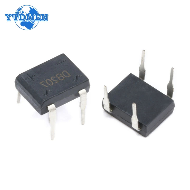 20PCS DB207 Bridge Rectifier Diode DIP4 1000V 2A DB207S Electronic Components US