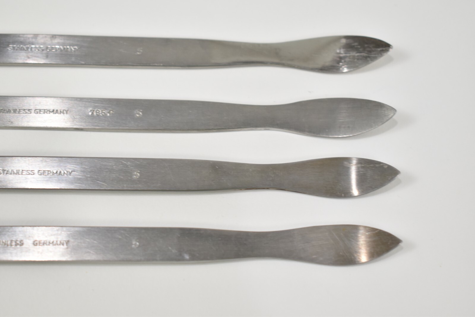 Dental Laboratory Instruments 4 PC Set Double End #5 WAX SPATULAS