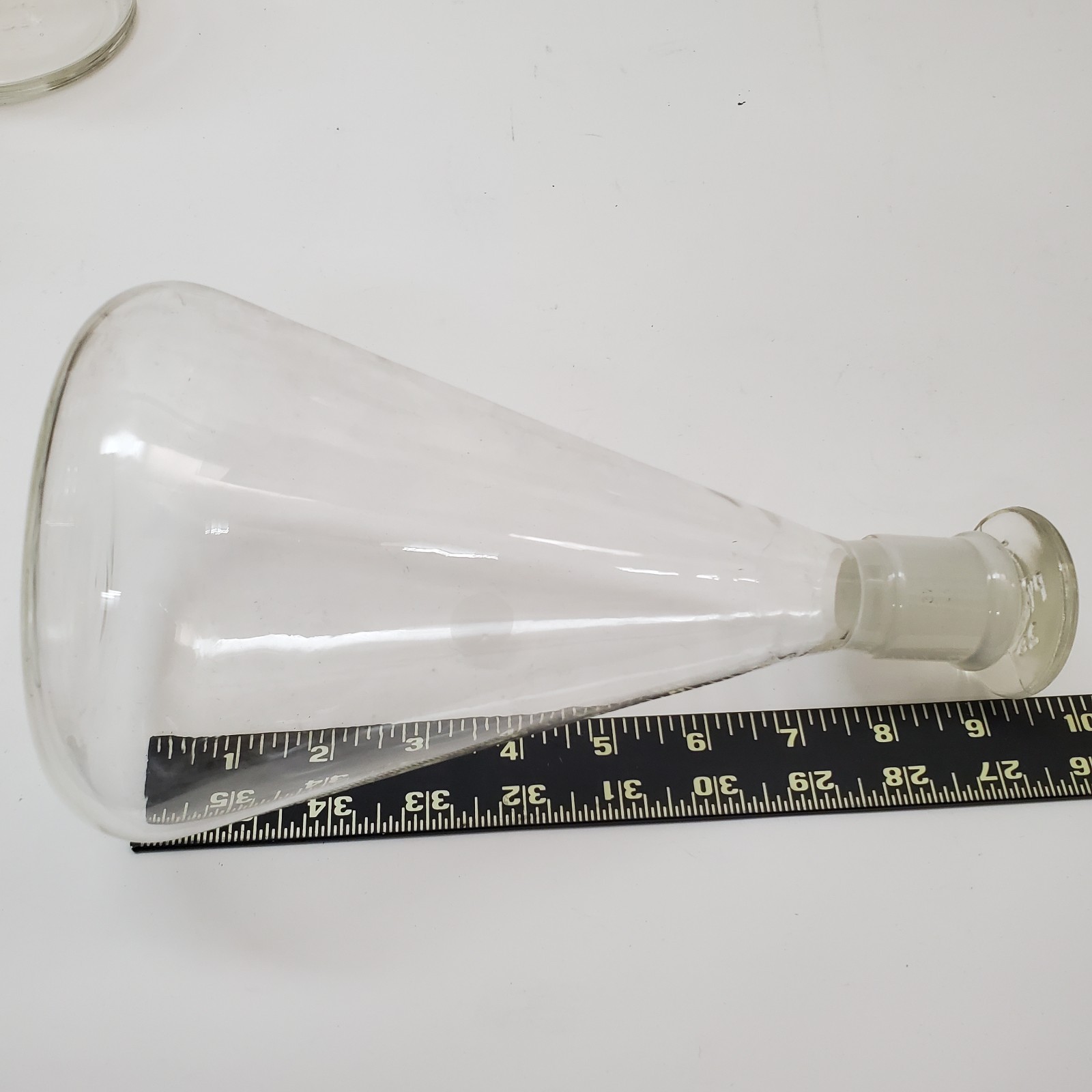 Vintage Apothecary Glassware Lot (6) – Pyrex, Kimax, TCW Co, Erlenmeyer Flask