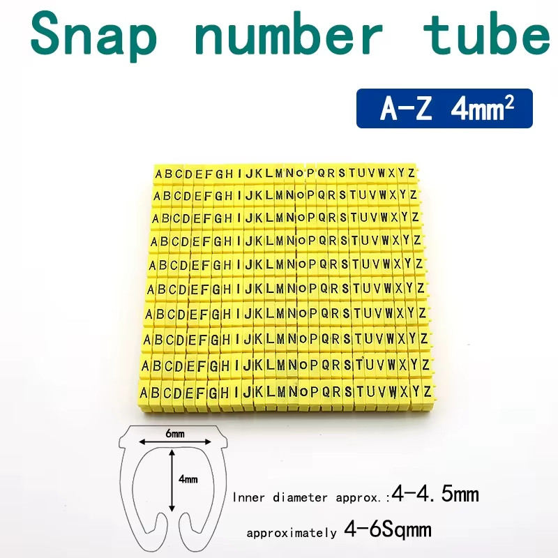 150/100Pcs Cable Markers Colourful C-Type Marker Number Tag Label for 2-3Mm Wire