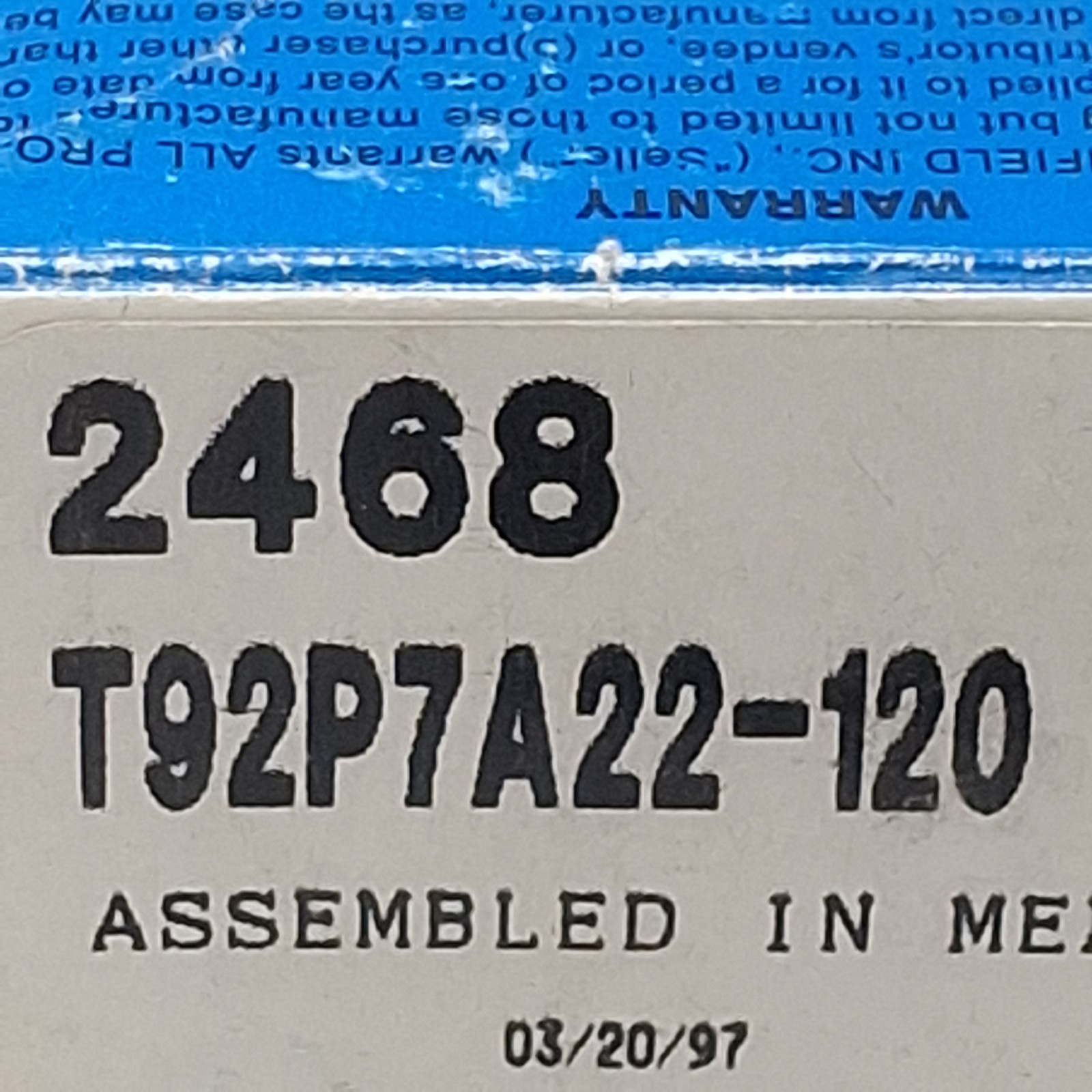 Potter & Brumfield T92P7A22-120 Power Relay, DPST-NO, 30A 277VAC, 120VAC Coil