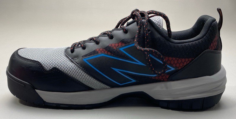 New Balance Men’s Steel Toe Quick Shift EH Work Shoe Black/Gray/Red/Blue Size 15