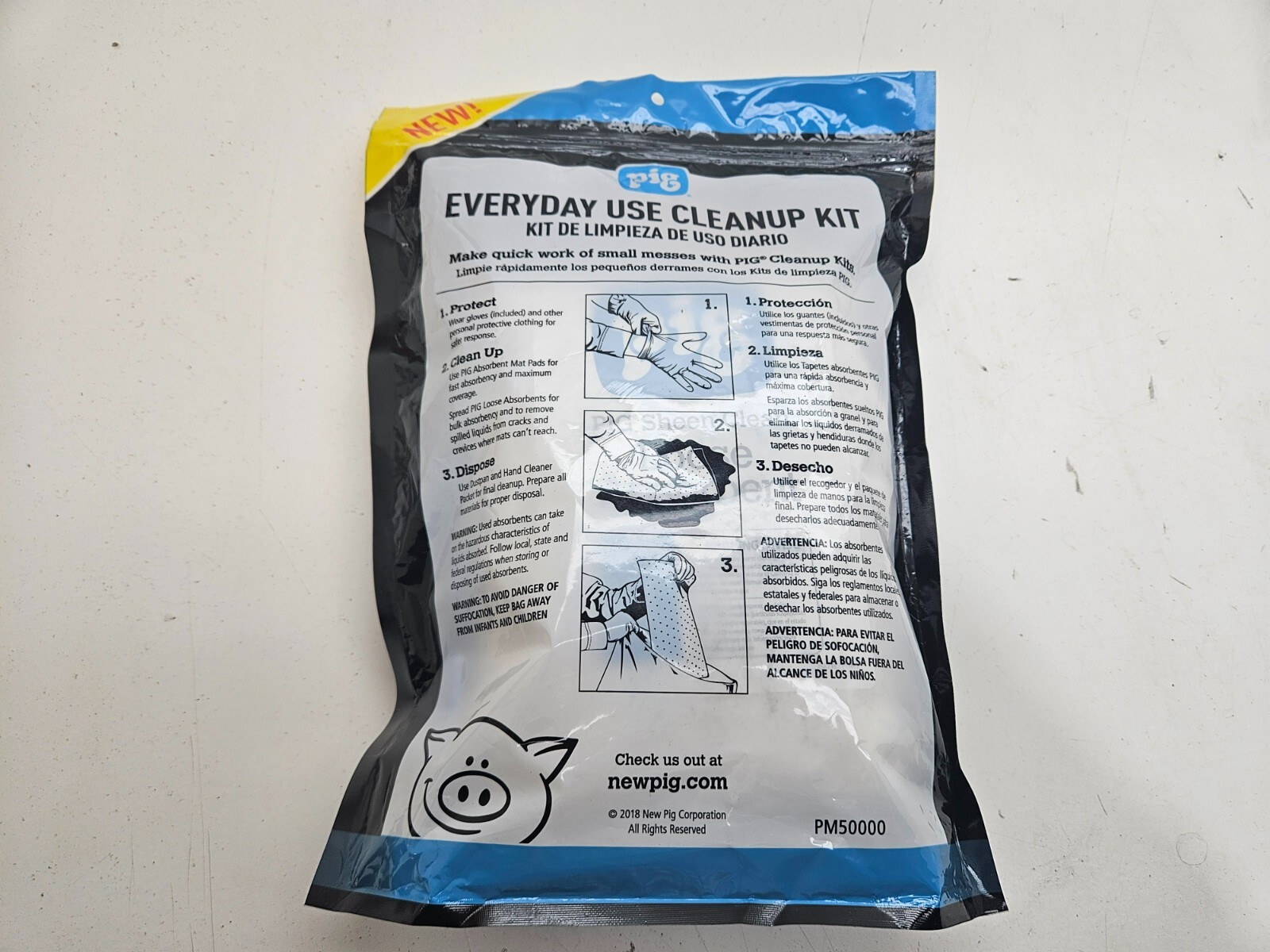 (QTY.5) New Pig PM50000 Everyday Use Cleanup Kit