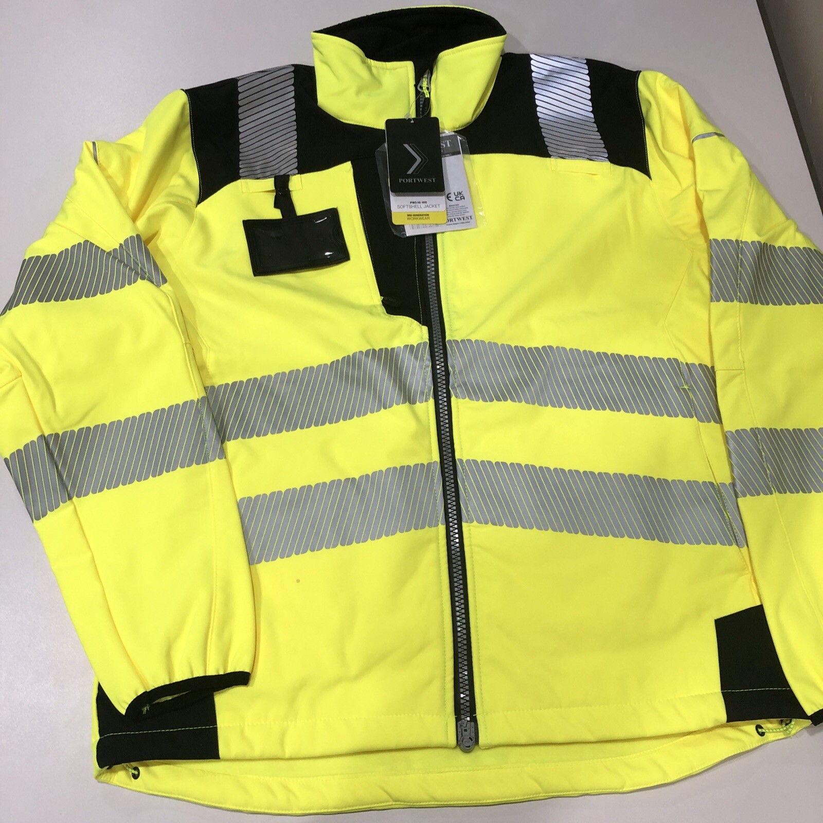 Portwest PW3 Hi-Vis Winter Jacket Work Yellow XL