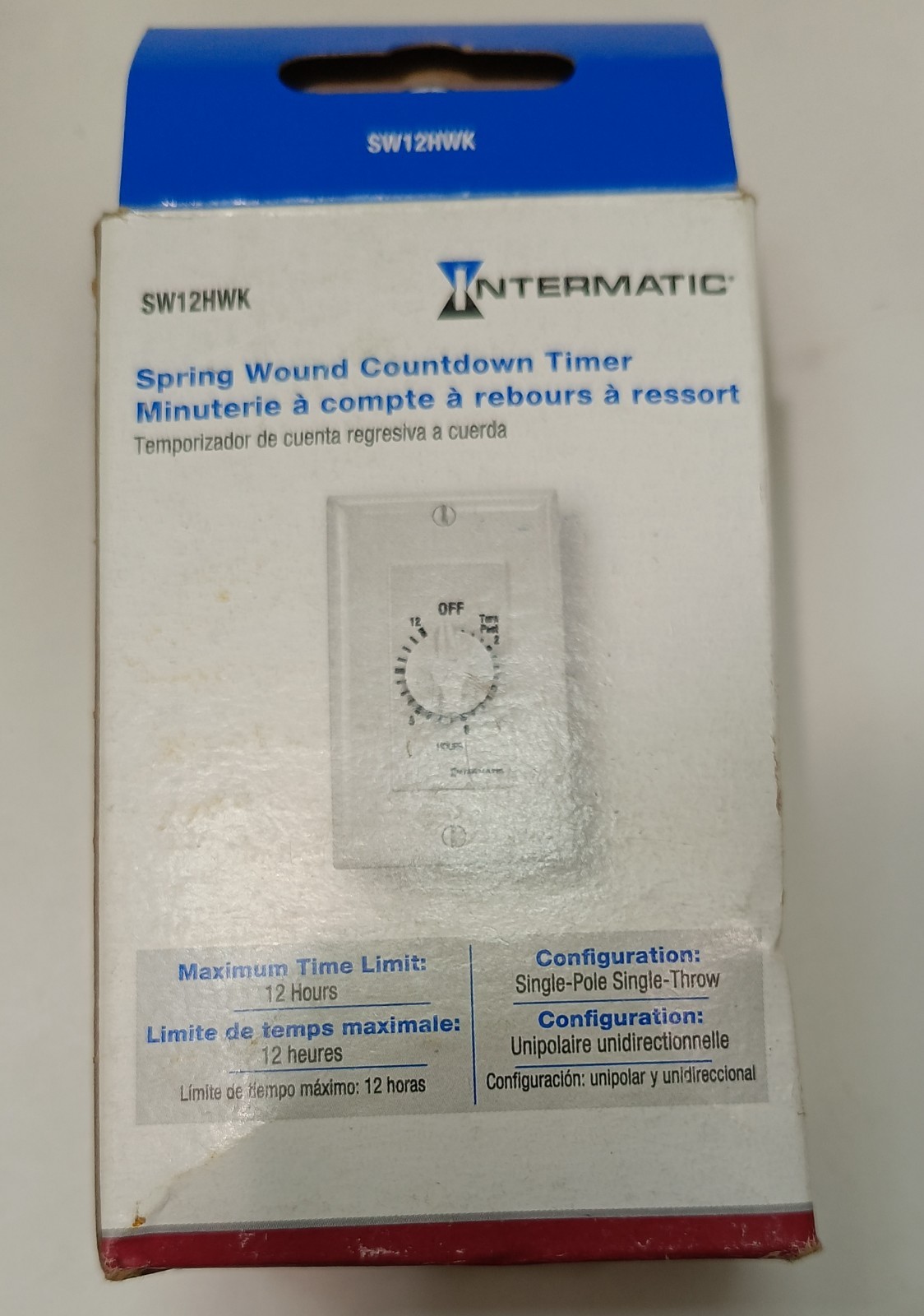 Intermatic SW12HWK 12-Hour Spring Wound Timer, White – Energy Efficient Contr…