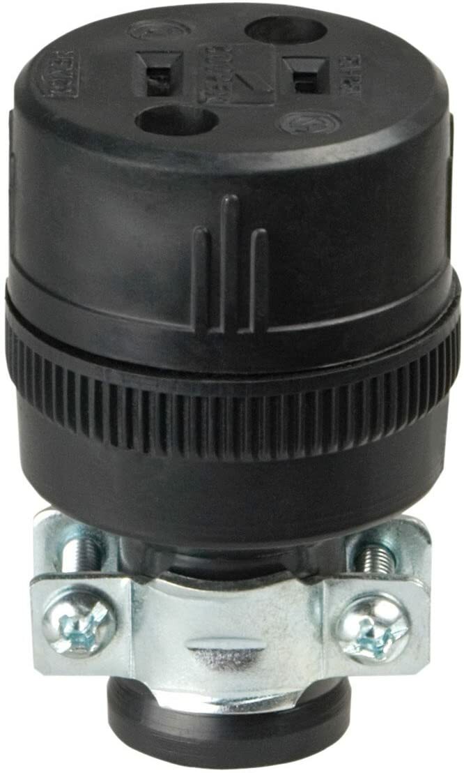(4) Commercial Grade Straight Rubber Connector 15A, 125V, 5-15-Nema EATON 224