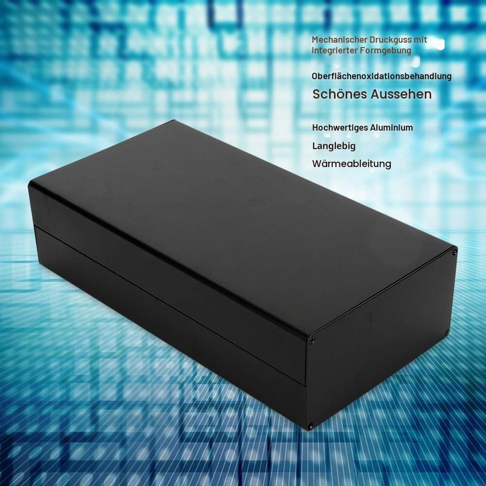 Aluminium Project Box, 80 x 160 x 300mm Aluminium Enclosure PCB Junction Box Elect…
