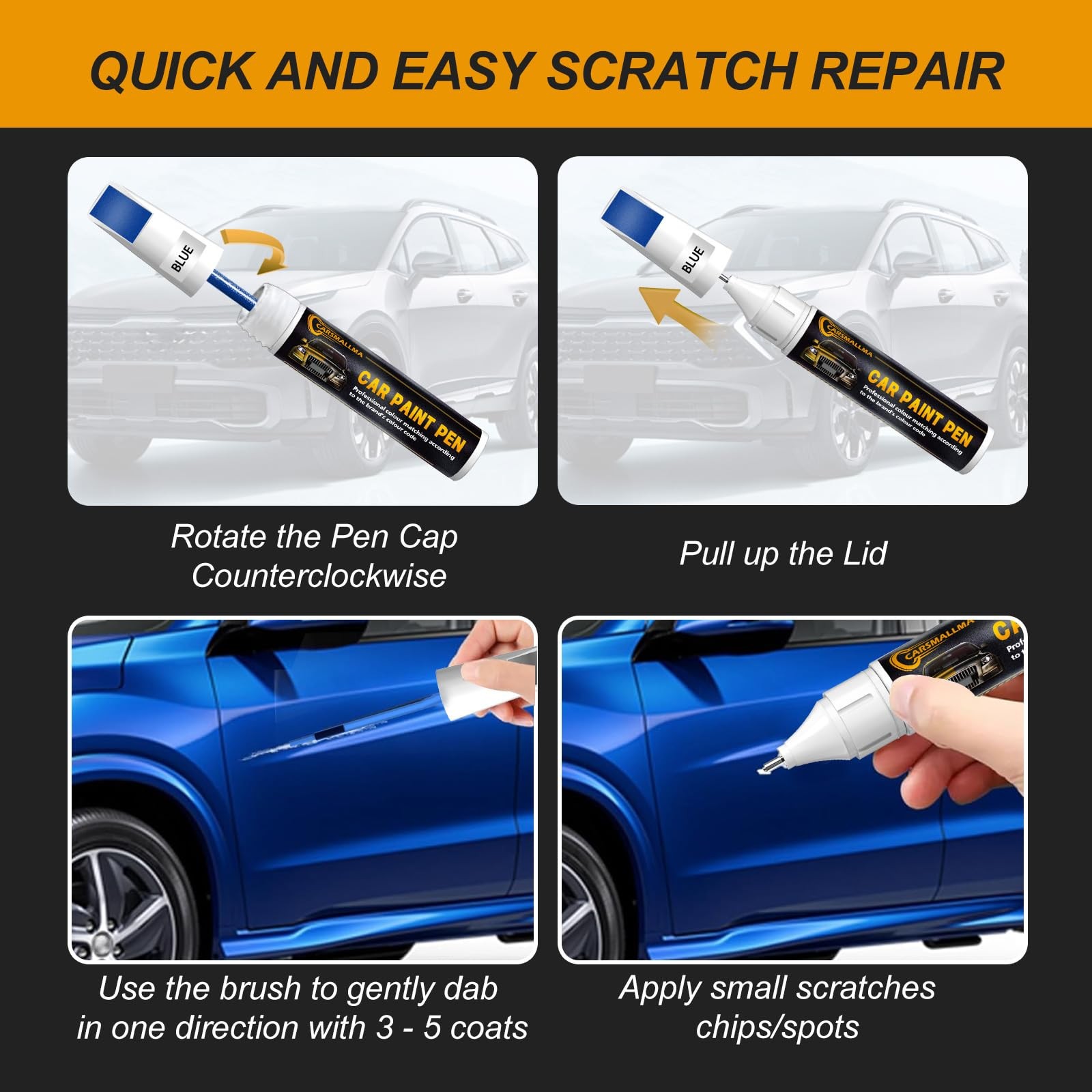Ford Ruby Red Metallic Touch Up Paint Pen for Auto Chip Repair