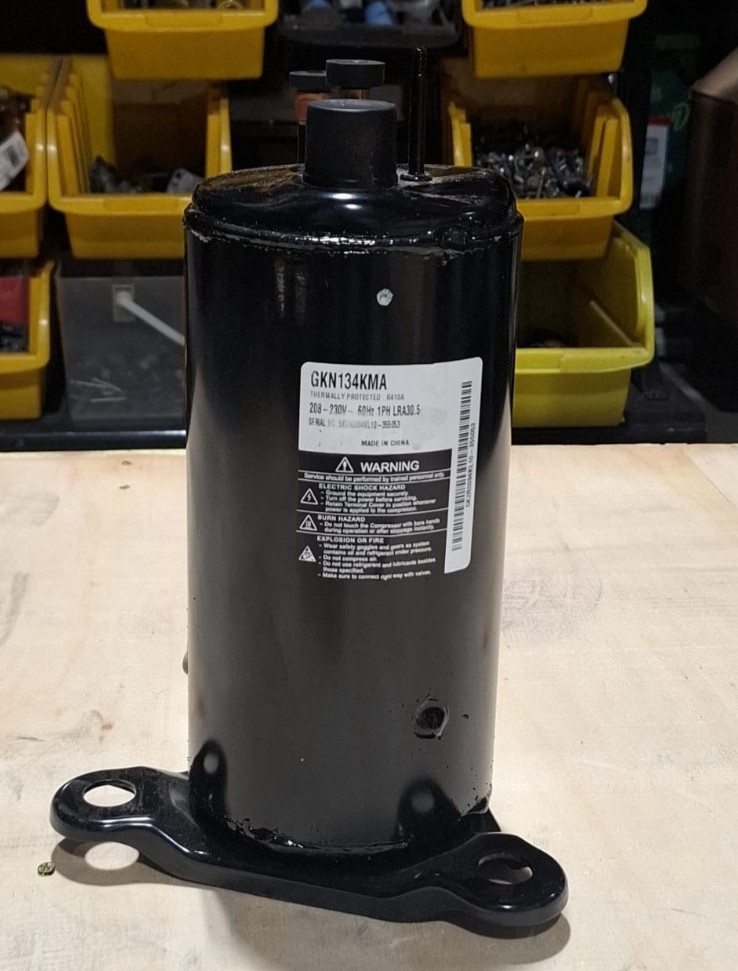 LG GKN134KM 13.400 BTU Compressor NEW OEM Sealed R410A 208-2Thermally protected;