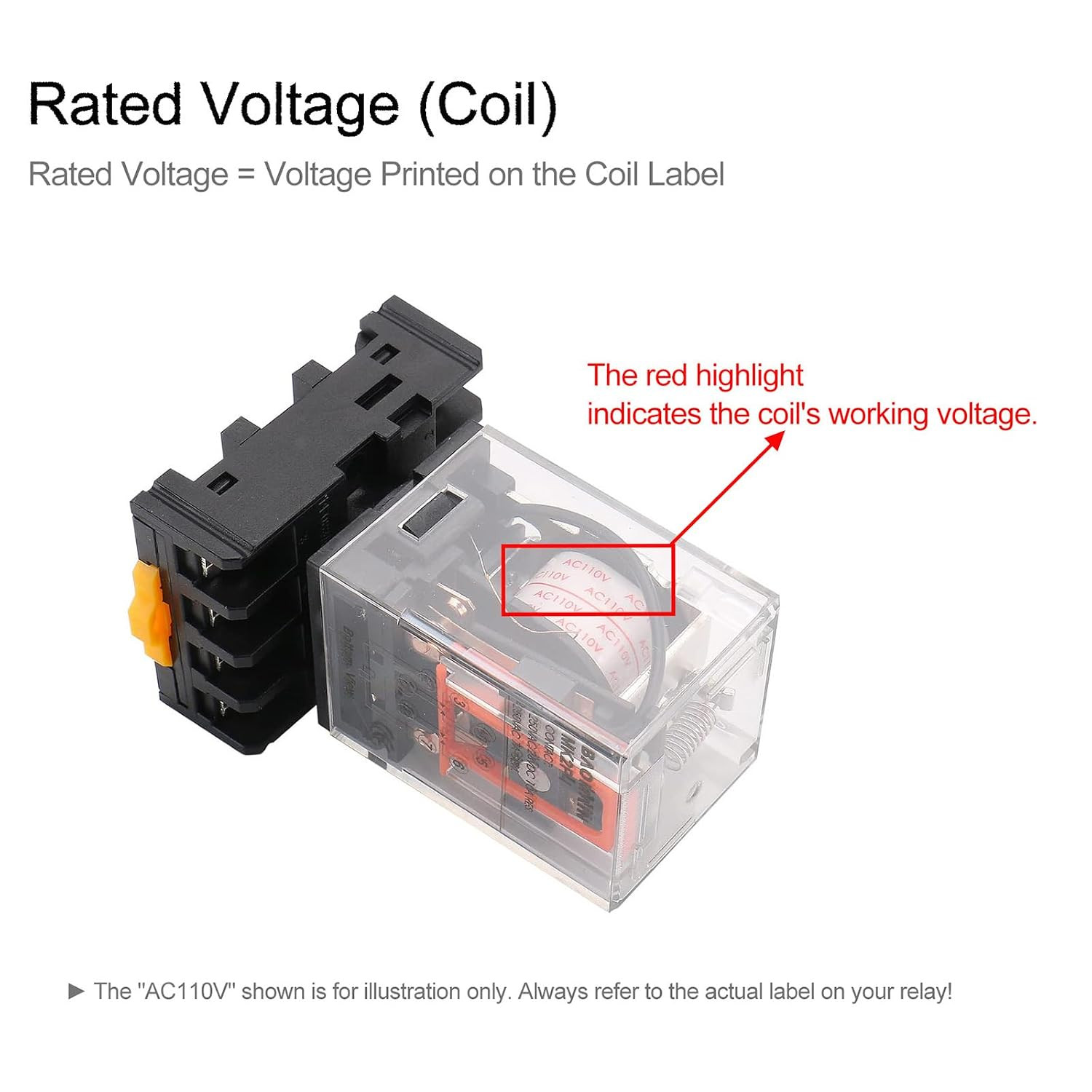 Power Relay MK2P-I 12VDC Coil DPDT 8 Pin with Plug-In Terminal Socket,For Automa