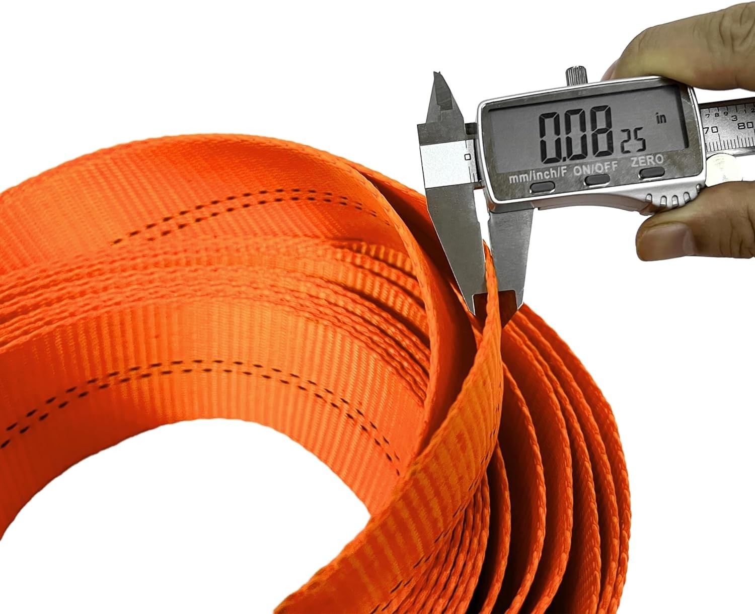 HFS (R) Tree Saver, Winch Strap, Tow Strap 30,000 Pound Capacity (3X8FT, Orange)