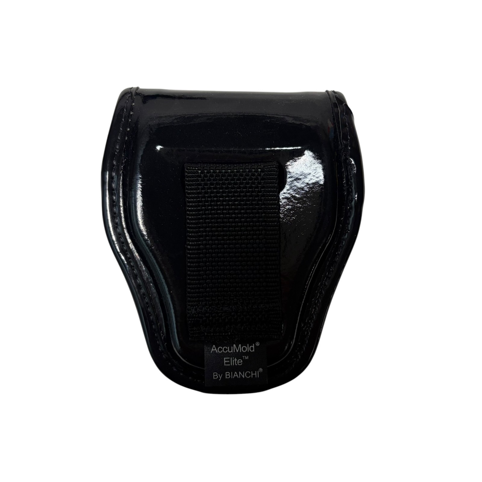 Bianchi Model 7900 Hi Gloss Black Covered Standard Handcuff Case w/ Hidden Snaps