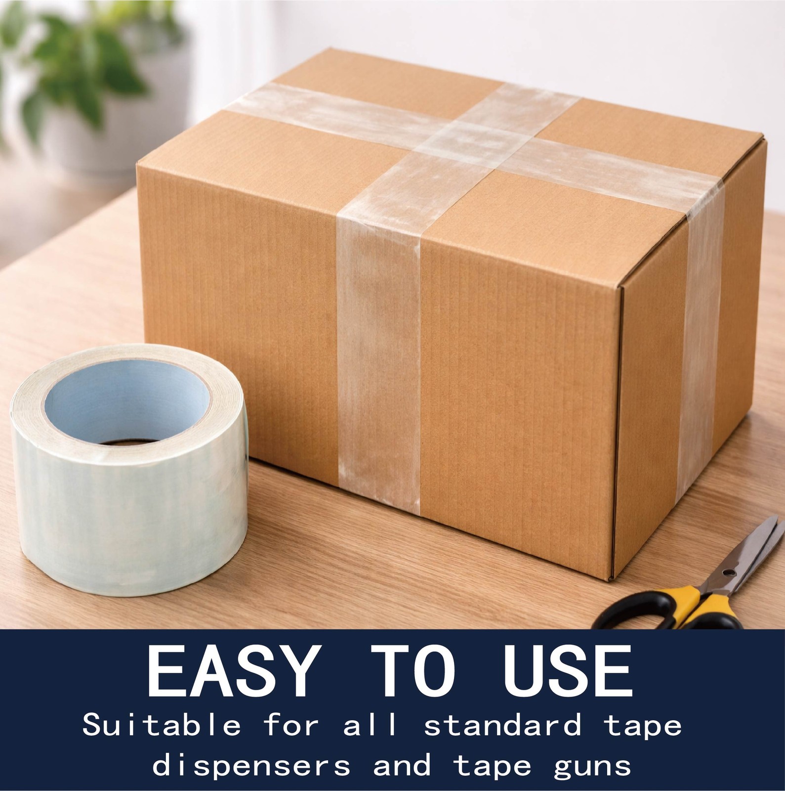2 Mils Packing Shipping Tape 1.88“ x 110 Yards Carton Sealing Clear Packing Tape