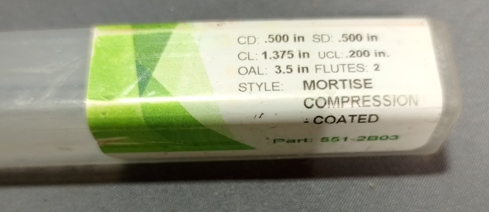 Peak Mortise 551-2B03 OAL 3.5 In Flutes 2